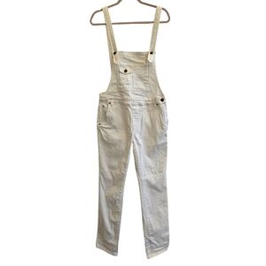 Free People Overall jumpsuit NWOT cream color denim